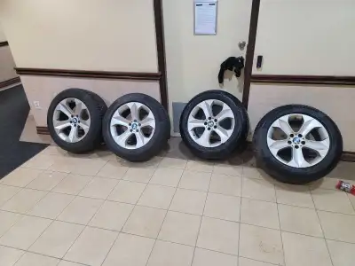 HELLO Aluminum rims and tires & SPARE LOGOS Stored in climate control storage locker GREAT CONDITION...