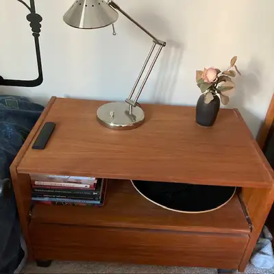 Teak Table with drawer - mcm, View more