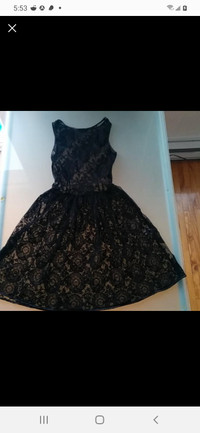 American Apparel China Lace A-Line Dress - Size Small, in Black