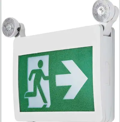 TANLUX Running Man Exit Sign with Emergency Lights, LED Emergenc, View more