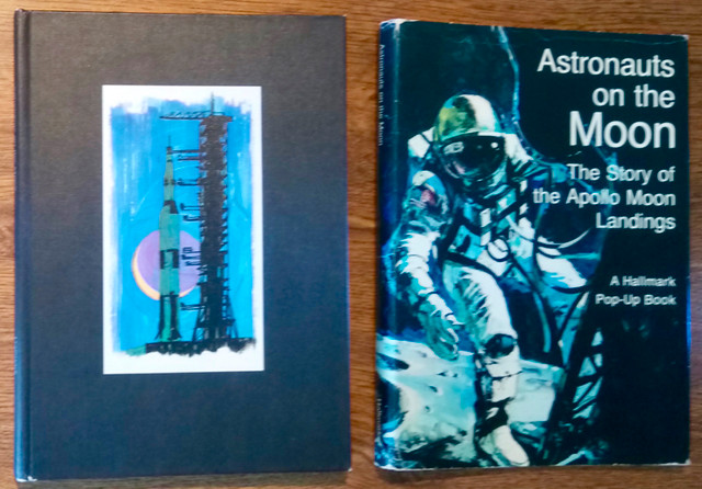 Astronauts on the Moon 1970 Apollo Moon Landing Hallmark Pop-Up dans Essais et biographies  à Ville de Montréal