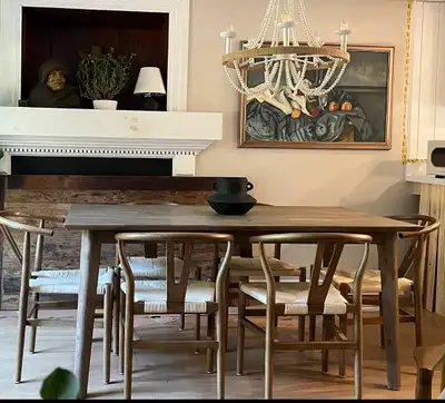 KABBANN Acacia Wood Dining Table, View more