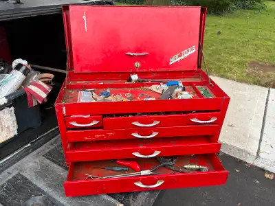 Used red tool boxes, View more