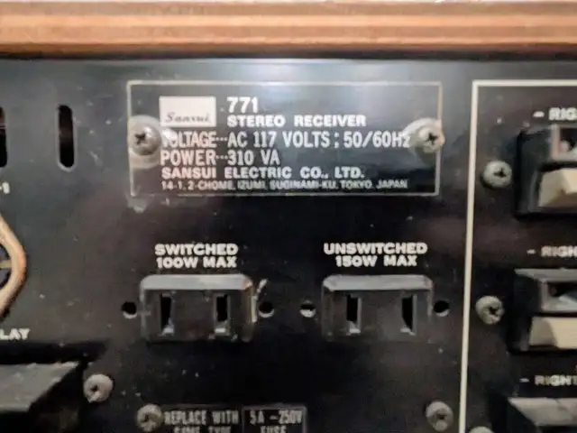 Sansui 771 Vintage Japanese Stereo Receiver - Golden Era Sound in Stereo Systems & Home Theatre in Mississauga / Peel Region - Image 8