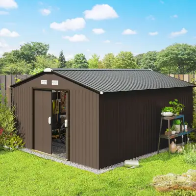 11' x 13'  metal Garden Storage Shed - Metal Tool Storage House, View more