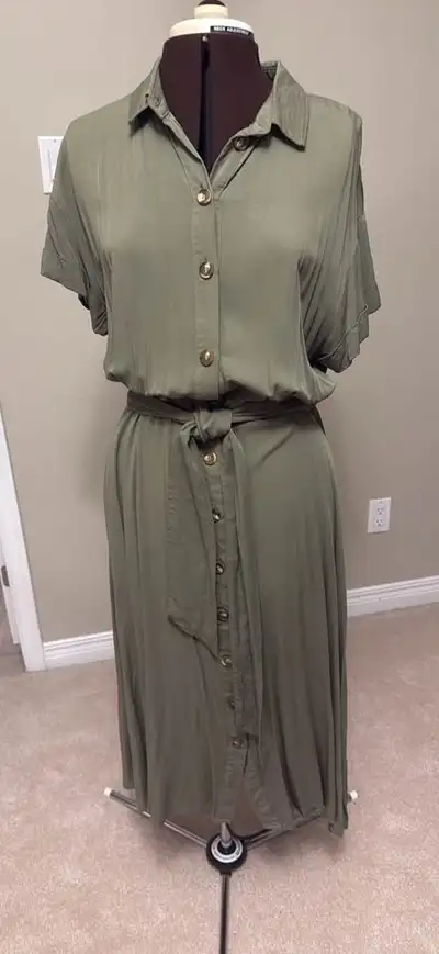 Olive Green Maxi Dress - Medium, View more