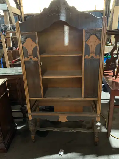 Antique Wood Display Cabinet, View more
