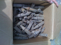 Lot de 105 vieux chalumeaux de bois