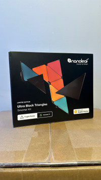 Nanoleaf Shapes Limited Edition Black Triangles Smarter Kit