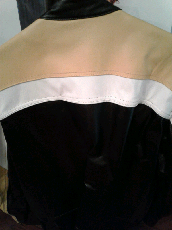 Motorcycle style leather jacket for men (trade for weights) in Men's in City of Toronto - Image 5