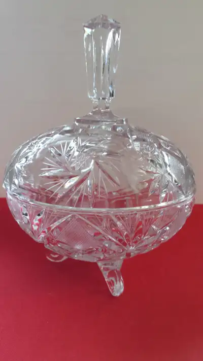 PINWHEEL CRYSTAL CANDY DISH & PINWHEEL CRYSTAL VASE, View more