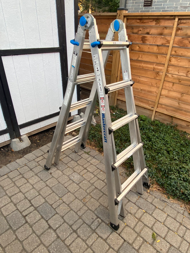 Master craft Grade 1A Aluminum Multitask Ladder Ladders
