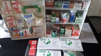 Pro FIRST AID Zee Metal Cabinet fully stocked! Great shape.