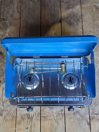 Portable Two Burner Propane Camping Stove., View more