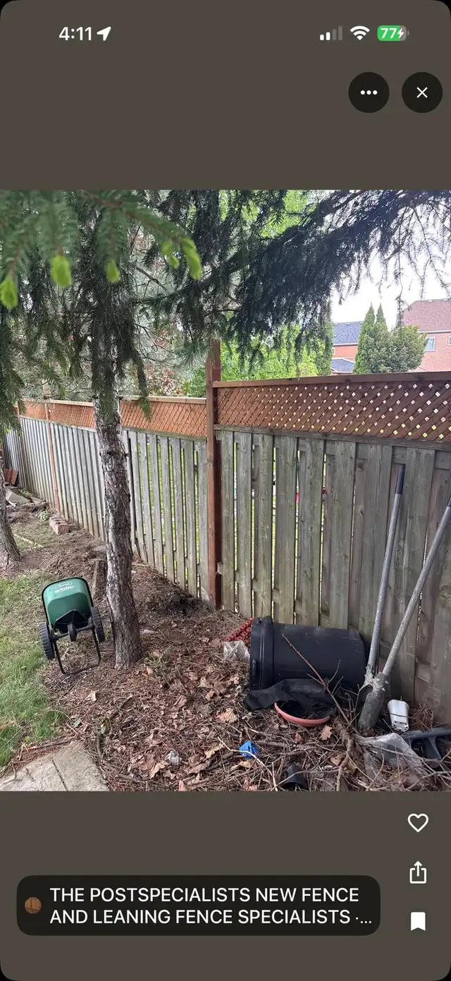FENCE REPAIR MISSISSAUGA/REPLACE BROKEN POSTS NOW…. in Fence, Deck, Railing & Siding in Mississauga / Peel Region - Image 8