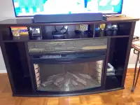 Meuble TV avec foyer