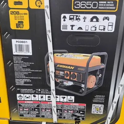 FIRMAN P03601 4550/3650 Watt Portable Generator Brand New, View more