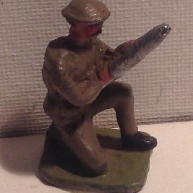 Old Lead Toy Military Soldier in Arts & Collectibles in Vancouver
