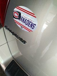 NHL HABS MONTREAL CANADIENS VINYL BUMPER EXT DECAL  15 AVAILABLE