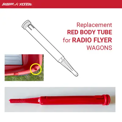 Radio Flyer Wagons: Red Body Tube Replacement Part, Brand New, View more