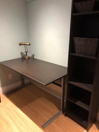 desk and wall unit