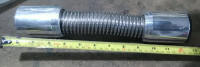 SNAZZY STAINLESS STEEL TOP RAD HOSE 12"