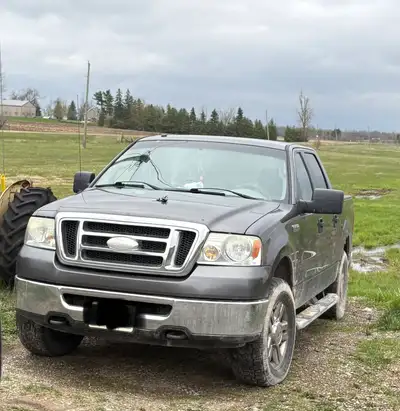2008 Ford F150 4x4 for sale as is. It needs a power steering pump, battery before winter, windshield...