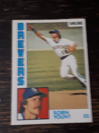1984 O-Pee-Chee Baseball Robin Yount Card #10