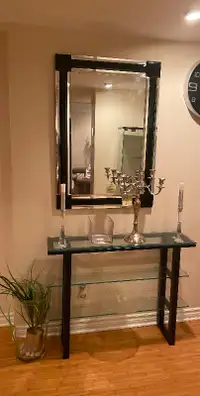 Console and Mirror, accessories included