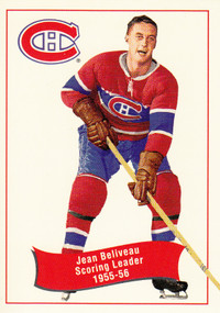 Page de 9 cartes hockey Jean Béliveau