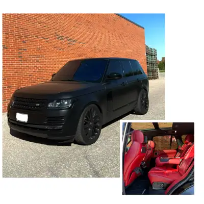 2015 Range Rover Autobiography Supercharged V8 5.0 189,000kms Rare spec — Satin Black exterior with...