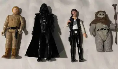 Selling Some Vintage Star War Figure Han Solo with blaster - 80 Dollars Darth Vader with Lightsaber...