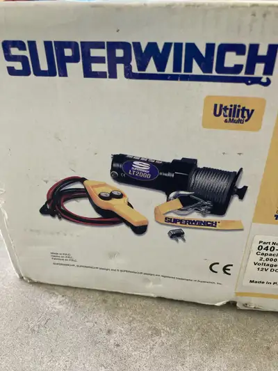 This is a Superwinch LT2000 utility winch, designed for multi-purpose use, tested tough and offering...