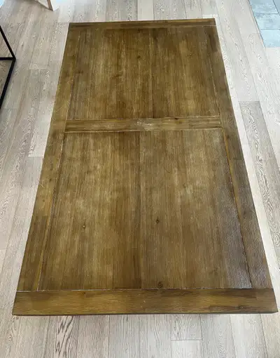 Farmhouse-Style Dining Table - Extendable , View more