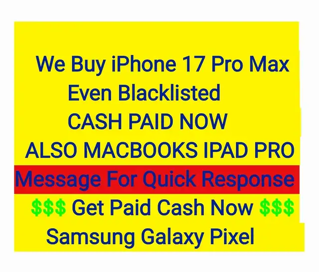 We Pay Cash Now For Iphone 18 17 16 15  Pro Max in Cell Phones in City of Toronto - Image 2