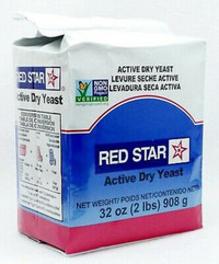 Brand NEW RED STAR "NON GMO"Active Dry Yeast (2lbs)Best before