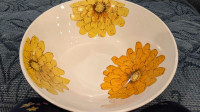 Johnson Brothers Australia orange Chrysanthemum serving bowl.