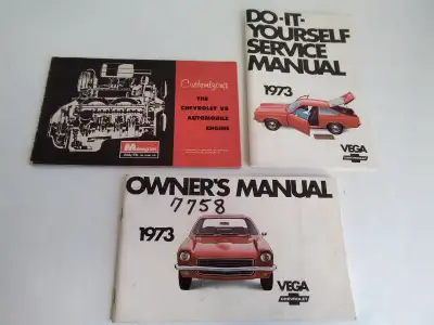1973 Vega Owner's & DIY Manuals & Customizing 1960 Chev V8, View more