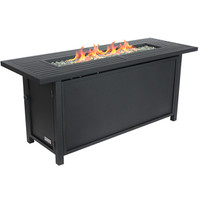 Sunbeam 31.5" 50,000-BTU Propane Steel Outdoor Fire Table Black