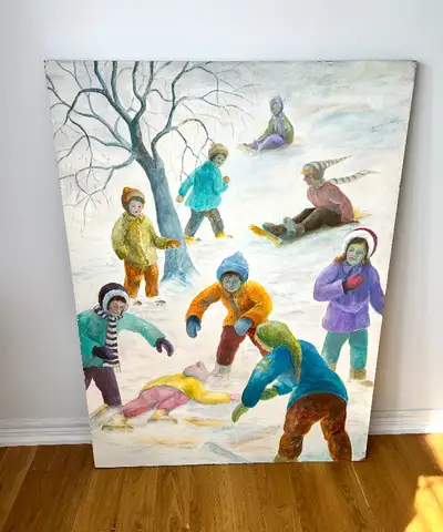 48” Retro Large Painting, View more