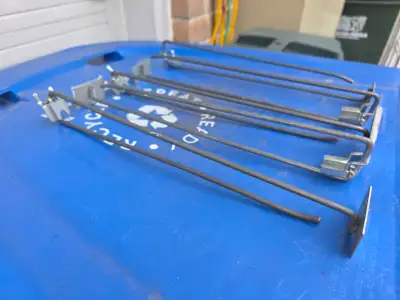 5 Retail Heavy Duty 16" Pegboard Hooks With Price Tag Plate, View more
