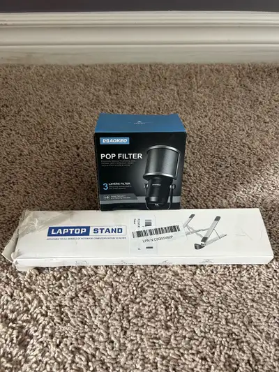 Laptop Stand and Pop Filter, View more