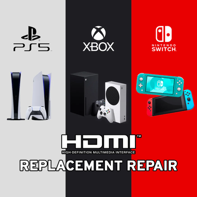 PS5, Xbox, Switch HDMI port replacement remplacement, View more