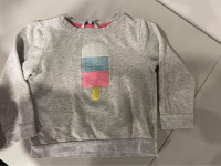 Girls Grey Long Sleeve Top Size 5