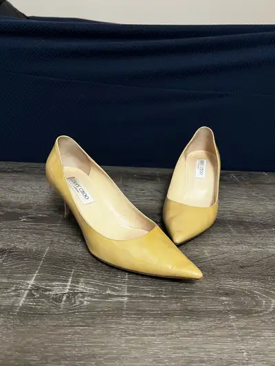 Jimmy Choo patent leather pumps, View more
