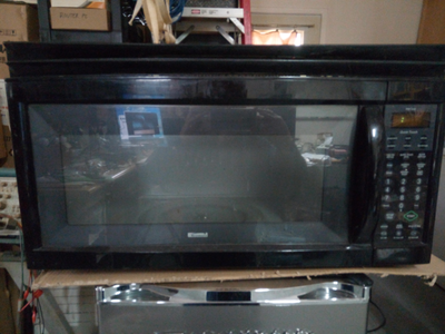 Over the range (OTR) Microwave 30 inch wide X 16 inch high X 15 1/2 inch deep Rear exhaust fan and v...