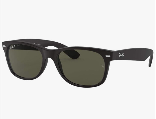 Ray-Ban Wayfarers RB2132, Black Rubber/Polarized Green, 55mm in Jewellery & Watches in Ottawa - Image 2
