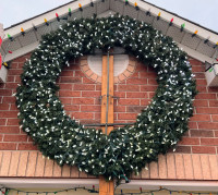 Six foot Christmas wreath (business quality)