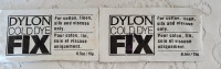 2 PACKAGES  OF "DYLON" COLD DYE FIX