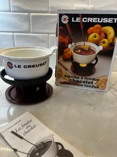 Le Creuset Chocolate Fondue Set, View more